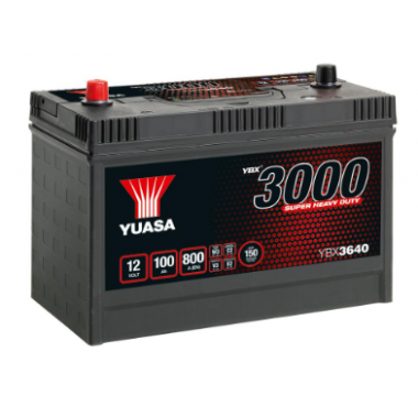 Yuasa YBX3640 12V 100Ah 800A Super Heavy Duty SMF